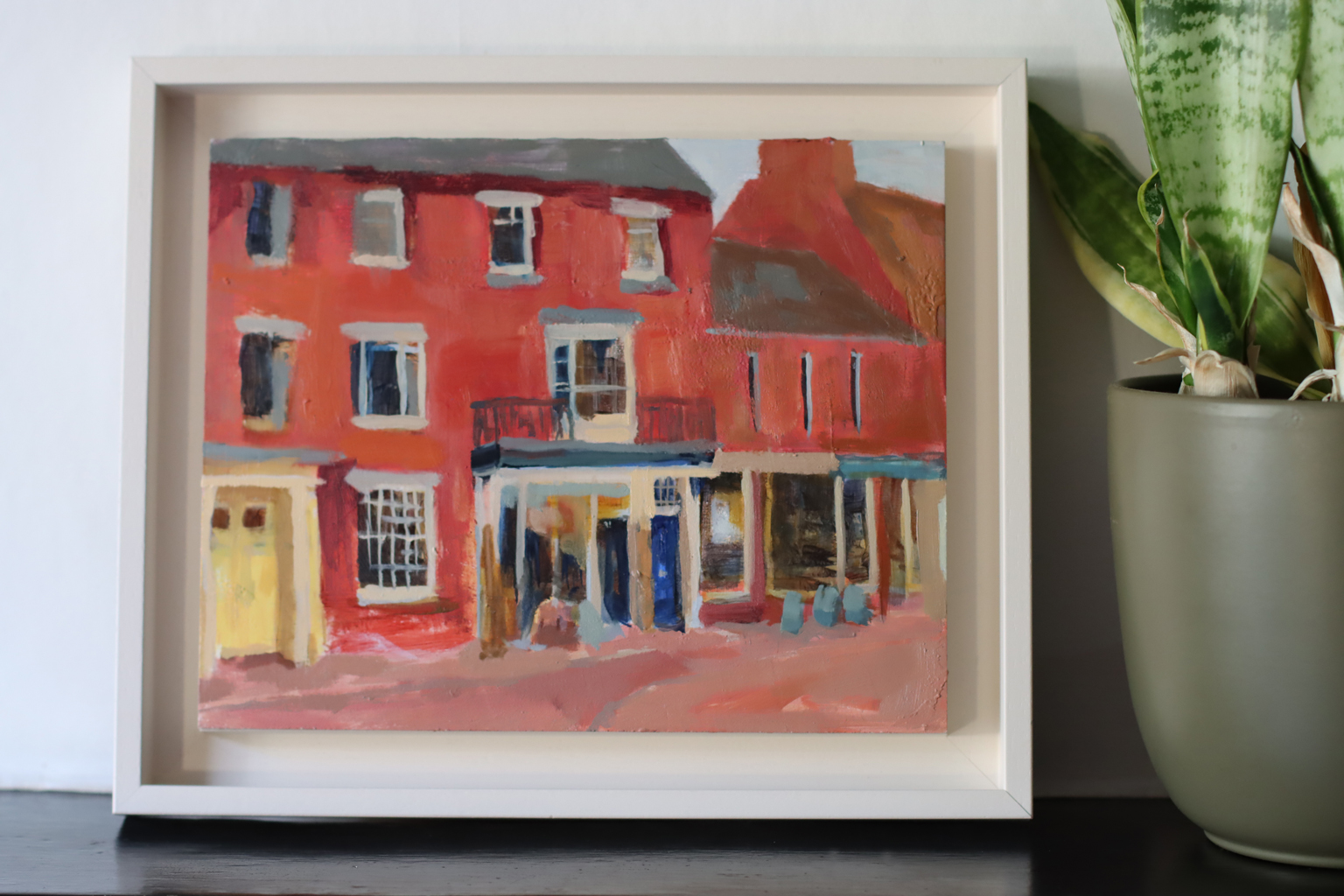 The Bull Hotel and Odells shop on the High Street in Stony Stratford